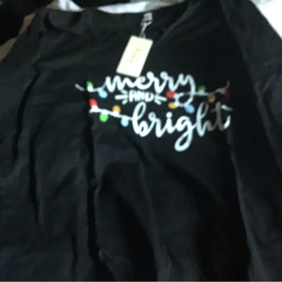 Roshop XXL Plus size black long sleeve top NWT - Picture 5 of 9